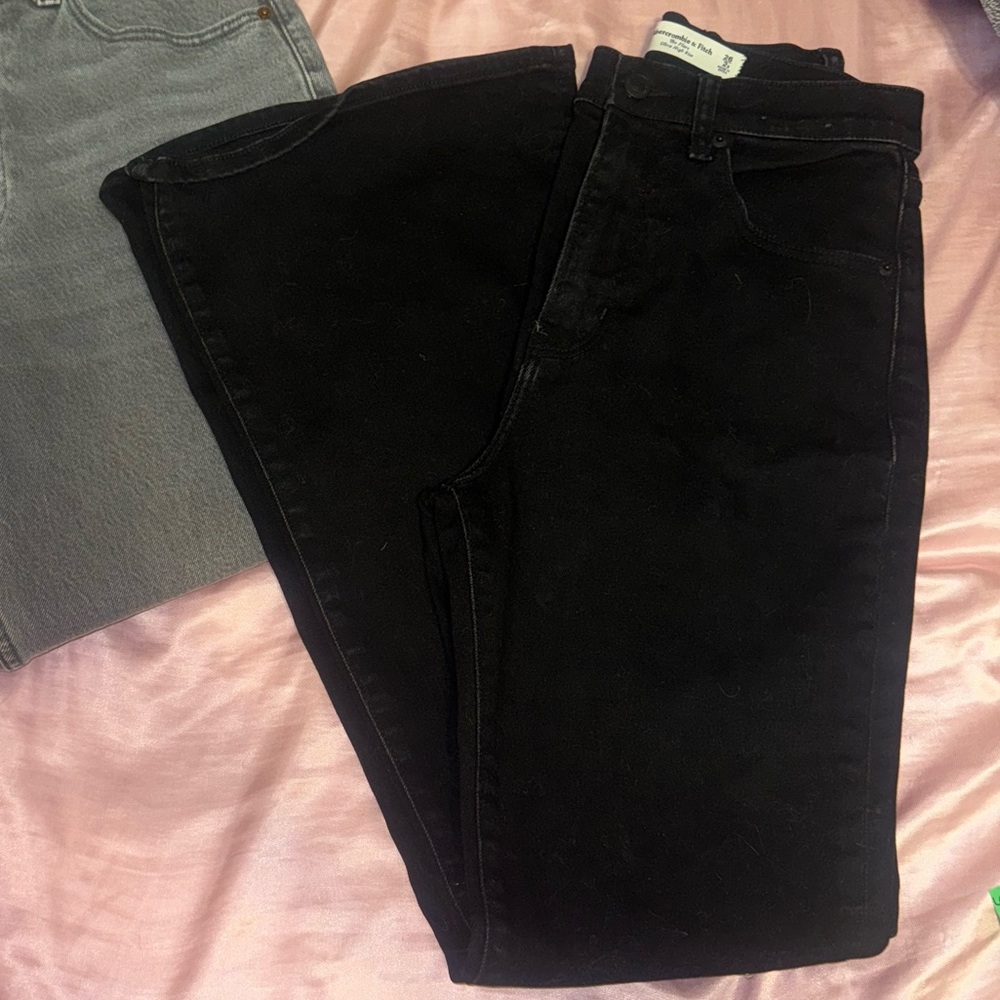 Abercrombie & Fitch Black Flare Jeans